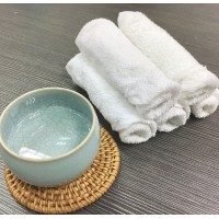 Disposable cotton towel for Airline with tong and tray